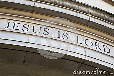 Jesus is Lord Stock Photo