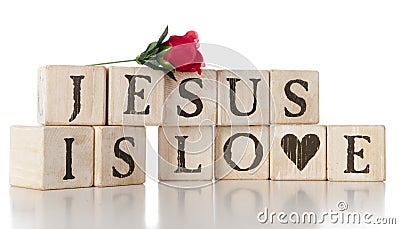 Jesus is Love Stock Photo
