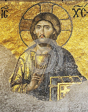 Jesus mosaic Editorial Stock Photo