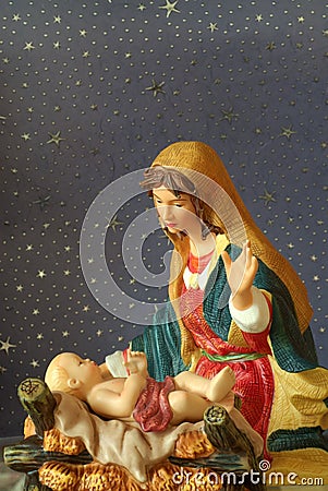 Jesus and Mother Mary Stock Photo