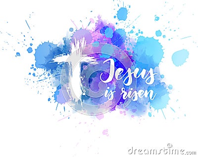 Jesus is risen Vector Illustration