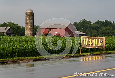 Jesus sign in Amish country Ohio Editorial Stock Photo