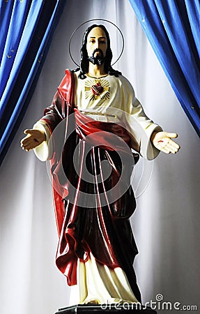 Jesus statue Stock Photo