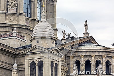 Jesus Statue Saint Stephens Cathedral Budapest Hungary Stock Photo