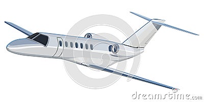 Jet airplane Vector Illustration