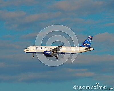 Jet Blue Airlines jet Editorial Stock Photo