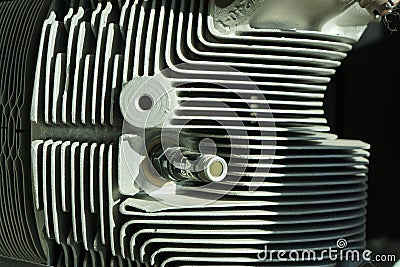 Jet engine intricate equipment Stock Photo