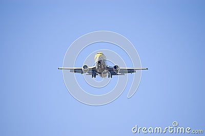 JET LANDING Stock Photo