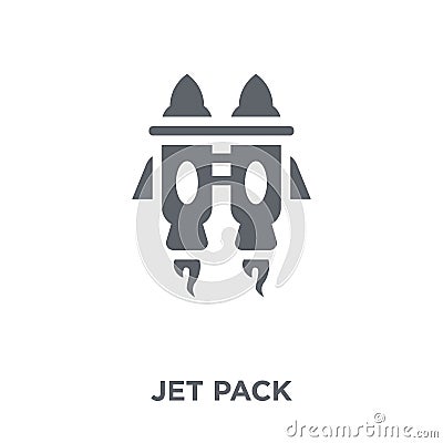 Jet pack icon from Astronomy collection. Vector Illustration