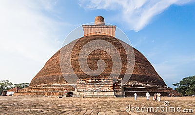 Jetavanaramaya Stupa Dagoba in Anuradhapura Sri Lanka Editorial Stock Photo