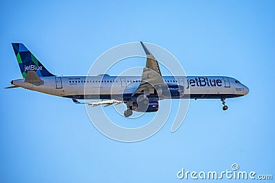 JetBlue Airlines Airbus A321 Editorial Stock Photo