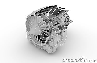 JetEngine Stock Photo