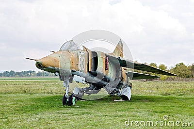 Jetfighter Mig-27. Stock Photo