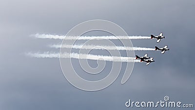 Jets formation Editorial Stock Photo