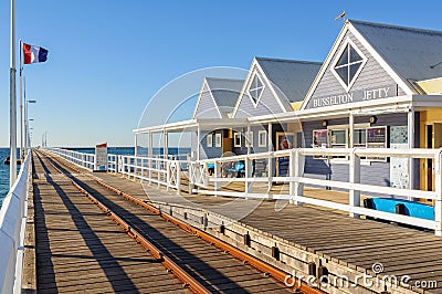 Jetty train - Busselton Editorial Stock Photo