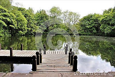 Jetty in the vale Stock Photo