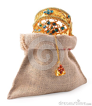 Jewel bag Stock Photo