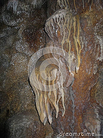 Jewel Cave Stalactites Stock Photo