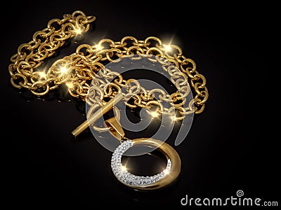 Jewel - Luxury necklace for women Stock Photo