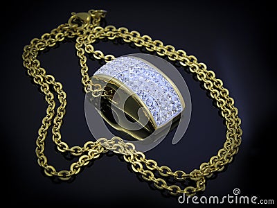 Jewel - Luxury necklace for women Stock Photo