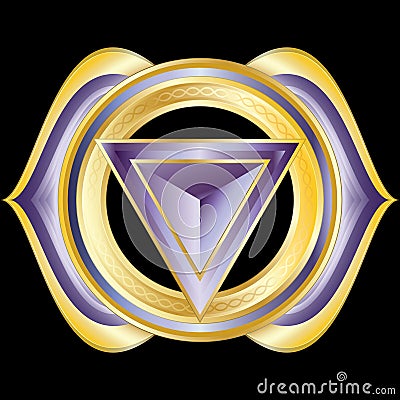 Jewel Medallion like Hindu Chakra of Anja Vector Illustration