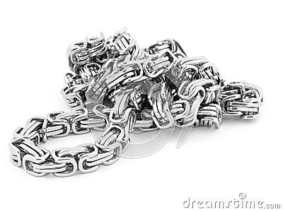 Jewel Necklace - Stainless steel Stock Photo