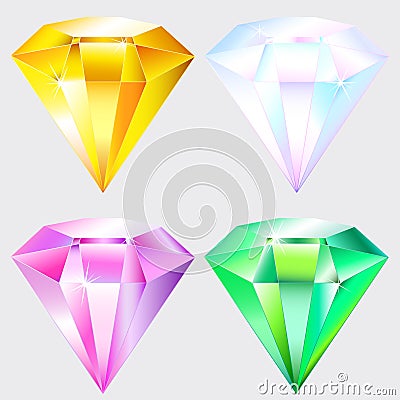 Jewel shiny gem Vector Illustration