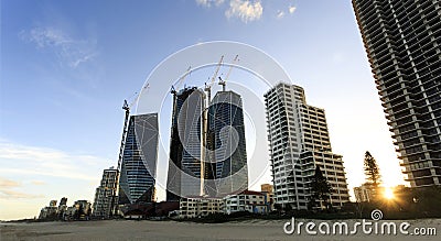 The Jewel tower complex being constructed Editorial Stock Photo