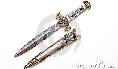 Jeweled Ceremonial Dagger Stock Photo