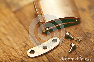 Jeweler closeup detail fasteners Stock Photo