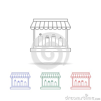 jewelery store icon. Elements of grocery store in multi colored icons. Premium quality graphic design icon. Simple icon for websi Stock Photo