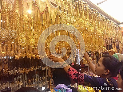 Jewellery market Editorial Stock Photo