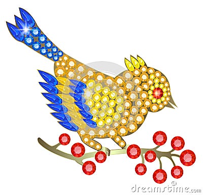 Jewelry birdie Vector Illustration