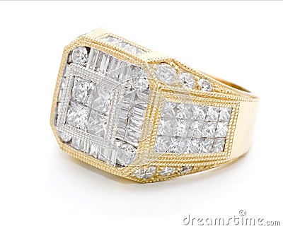 Jewelry with diamonds Stock Photo