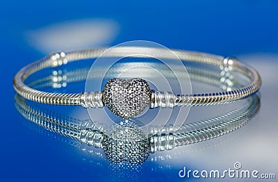 Jewelry, female bracelet, macro Stock Photo