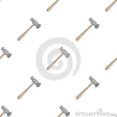 Jewelry hammer icon in cartoon style isolated on white background. Vector Illustration