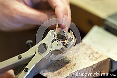 Jewelry making Stock Photo