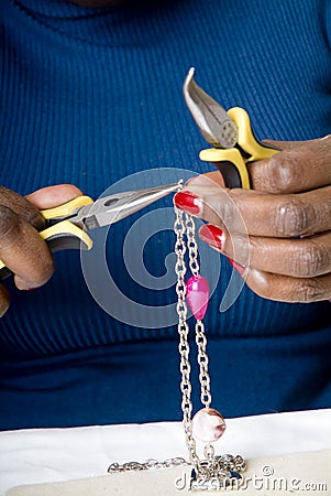 Jewelry making as a hobby #4 Stock Photo