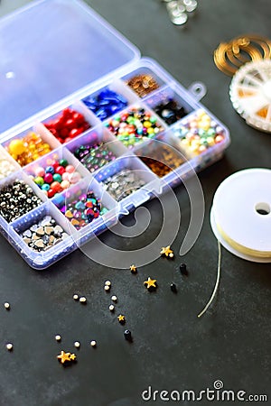 Jewelry Making Supplies Stock Photo