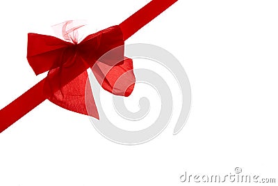 Jewelry ribbon for adorning packing Stock Photo