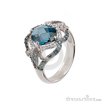 Jewelry ring isolated Stock Photo