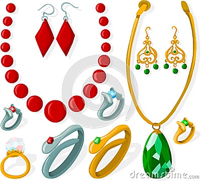 Jewelry set Vector Illustration