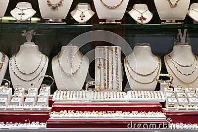 Jewelry shop Stock Photo