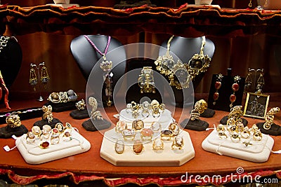 Jewelry shop Stock Photo