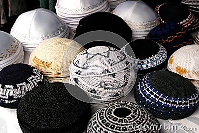 Jewish Fashion - Kipa Stock Photo