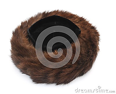 Jewish fur hat Stock Photo