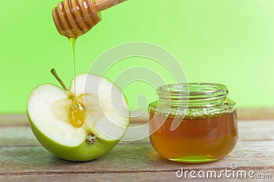 Jewish holiday, Apple Rosh Hashanah Stock Photo