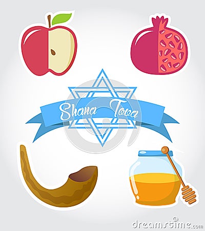 Jewish holiday elements Stock Photo