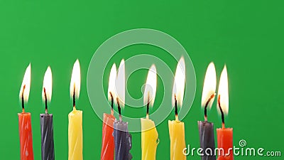 Jewish holiday Hanukkah background on greenscreen symbol traditional religion Stock Photo