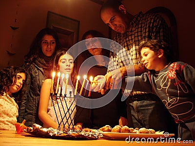 Jewish Holidays Hanukkah Stock Photo